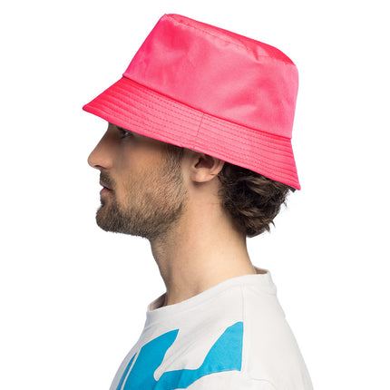 Cappello a secchiello Rave rosa neon