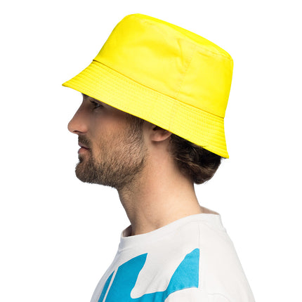 Cappello a secchiello Rave giallo neon