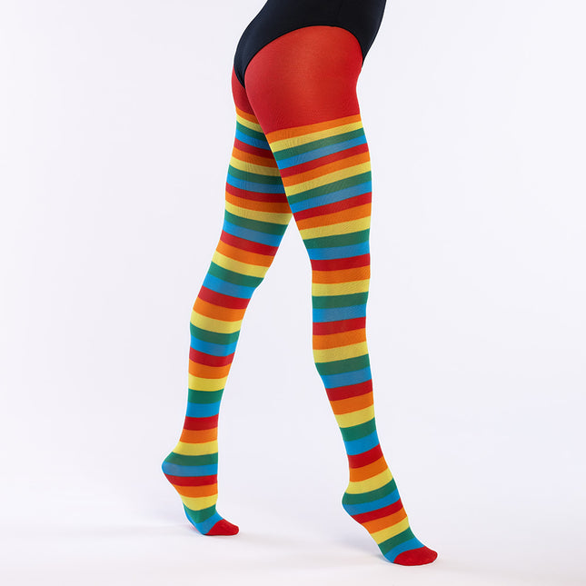 Collant a righe arcobaleno