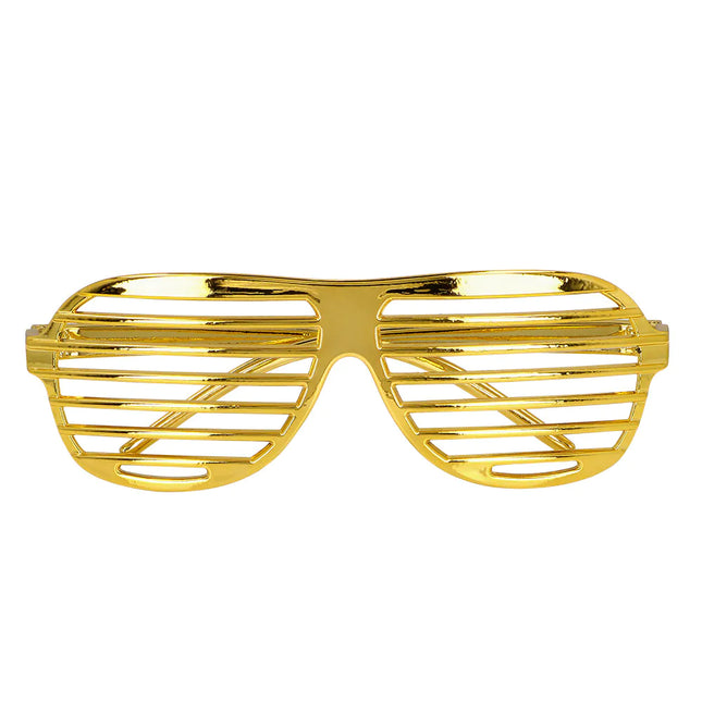 Occhiali d'oro a righe