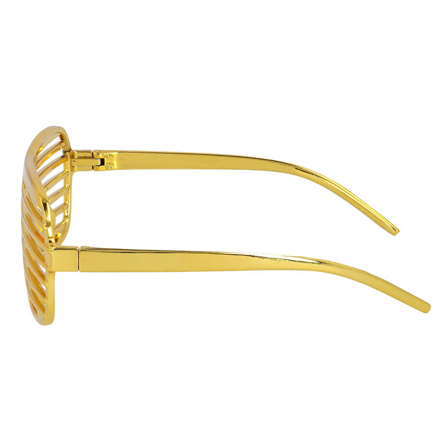 Occhiali d'oro a righe