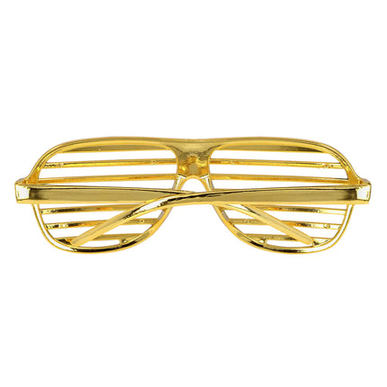 Occhiali d'oro a righe