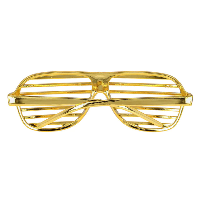 Occhiali d'oro a righe