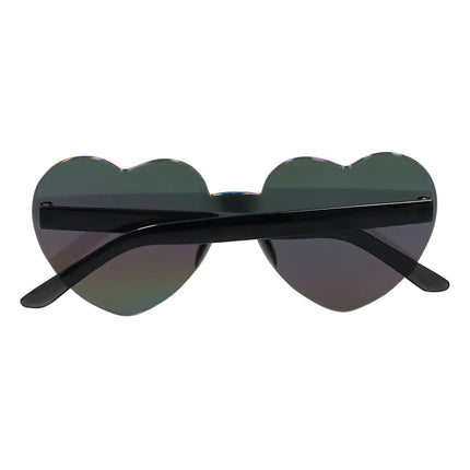 Party brile Festival cuori a specchio nero