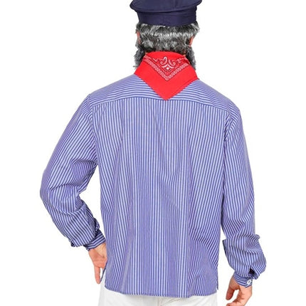 Camicia Zeeman bianca e blu