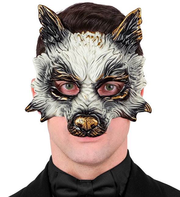 Maschera del Lupo Nero Bianco