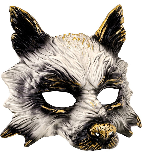 Maschera del Lupo Nero Bianco