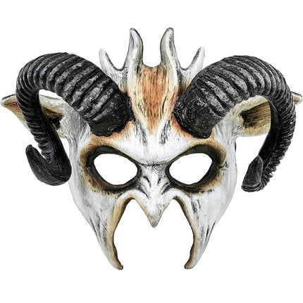 Maschera di Halloween Capra Nera Bianca