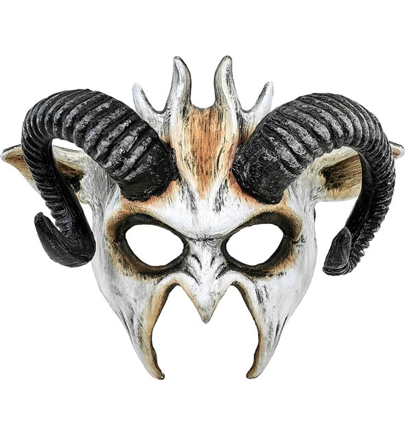 Maschera di Halloween Capra Nera Bianca