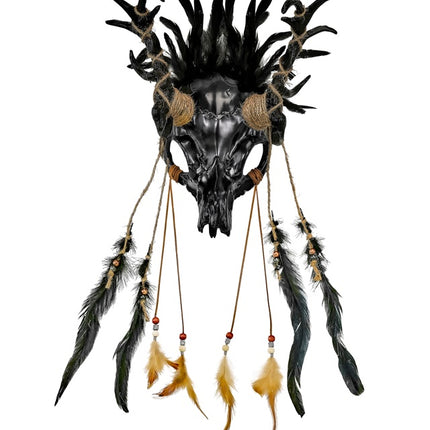 Maschera di Halloween Toro con piume