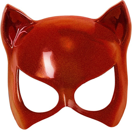 MASCHERA OCCHI DI GATTO ROSSA