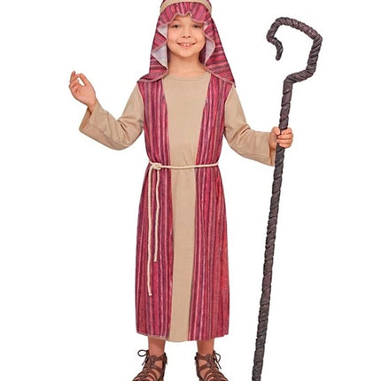 Costume rosso da pastore per bambino