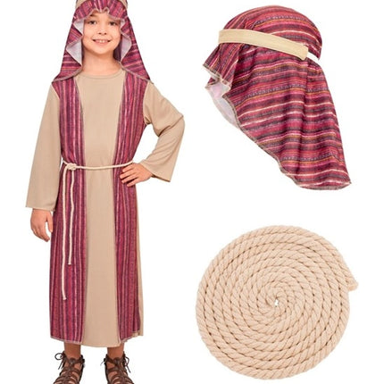 Costume rosso da pastore per bambino