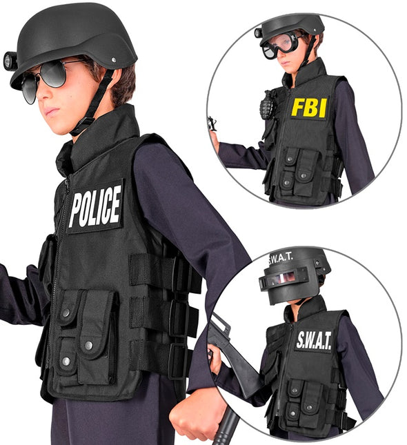 GIUBBOTTO SWAT FBI/POLIZIA BAMBINO