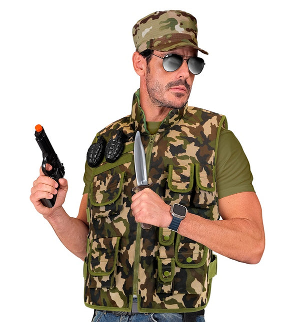 Gilet militare mimetico