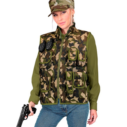 Gilet militare mimetico