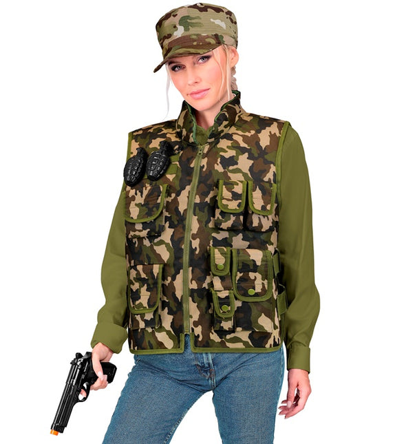 Gilet militare mimetico