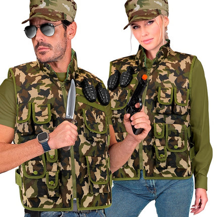 Gilet militare mimetico