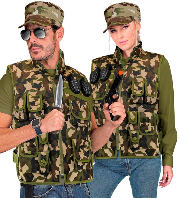 Gilet militare mimetico