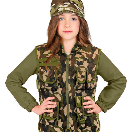 Gilet militare mimetico Bambino