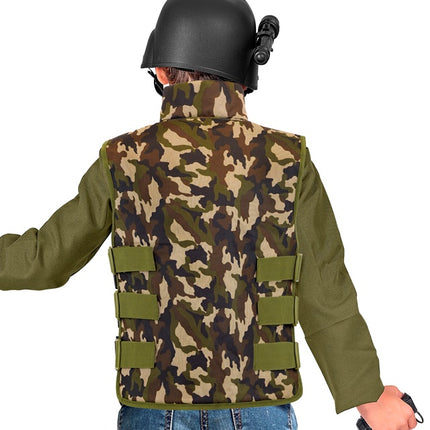 Gilet militare mimetico Bambino