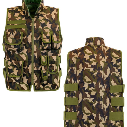 Gilet militare mimetico Bambino