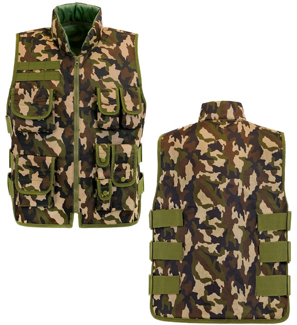 Gilet militare mimetico Bambino