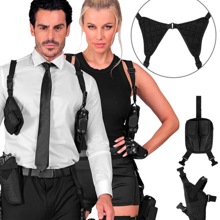 Fondina a tracolla Black Uni