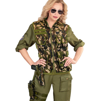 Fondina gamba destra mimetica