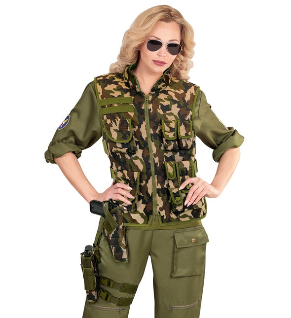 Fondina gamba destra mimetica