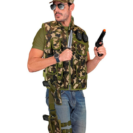 Fondina gamba destra mimetica