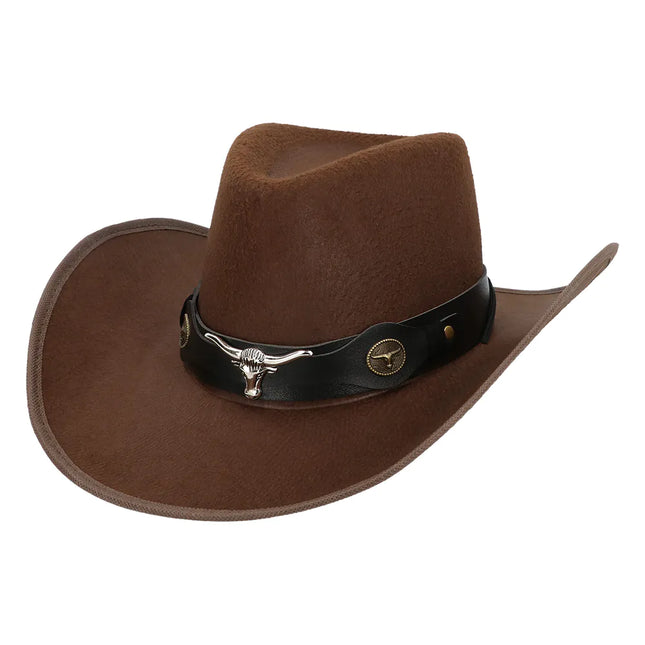 Cappello cowboy Wyatt marrone