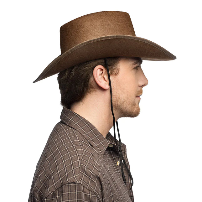Cappello cowboy Wyatt marrone