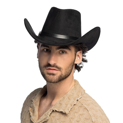 Cappello cowboy Bronco nero