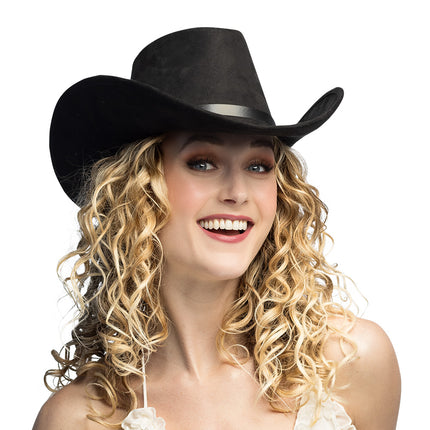 Cappello cowboy Bronco nero