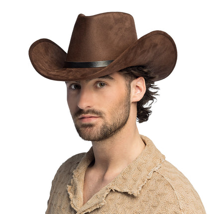 Cappello cowboy Bronco marrone