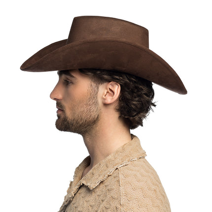 Cappello cowboy Bronco marrone