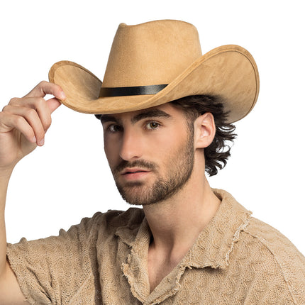Cappello cowboy Bronco beige