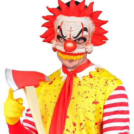 CLOWN ASSASSINO CON MASCHERA SENZA MENTO