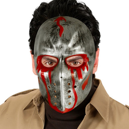 MASCHERA DA HOCKEY INSANGUINATA
