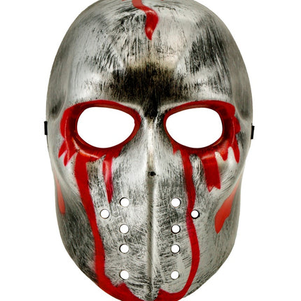 MASCHERA DA HOCKEY INSANGUINATA