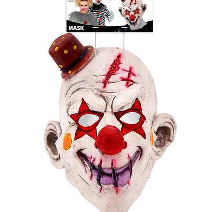 CLOWN ASSASSINO A MASCHERA INTERA CON CAPPELLO