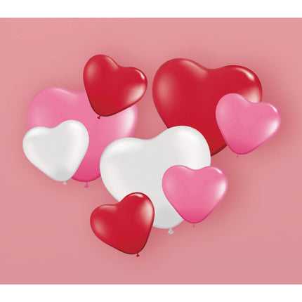 Set di palloncini a forma di cuore - 8 pezzi