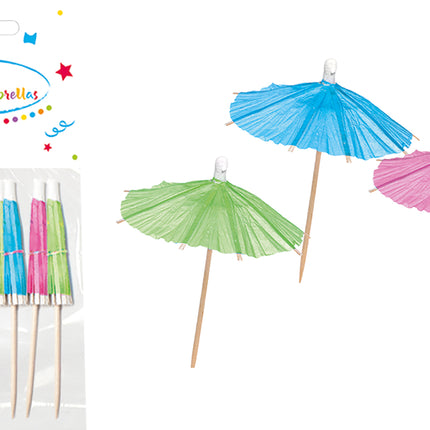 Adesivi colorati per cocktail Ombrellone 10 pezzi