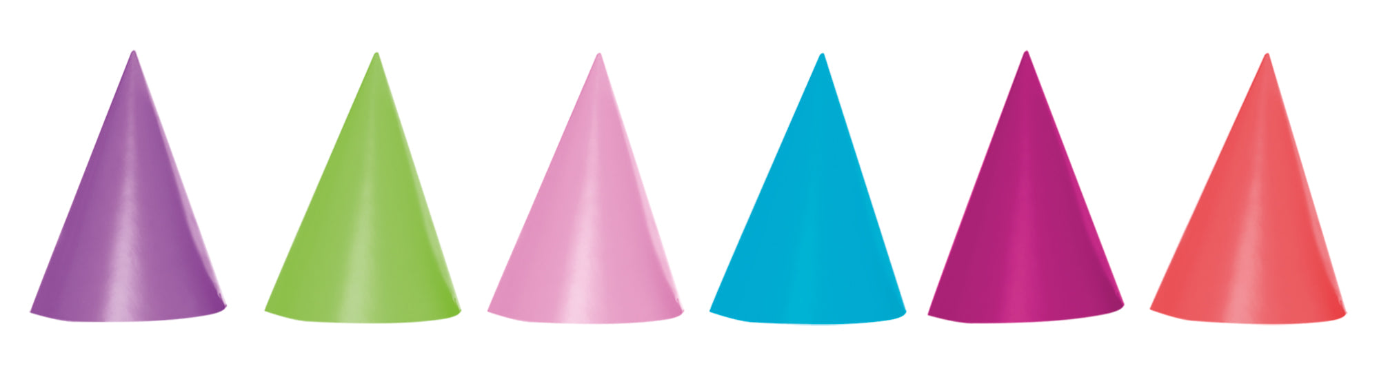 Cappelli Party Essentials Unicolour (colori assortiti) 6St