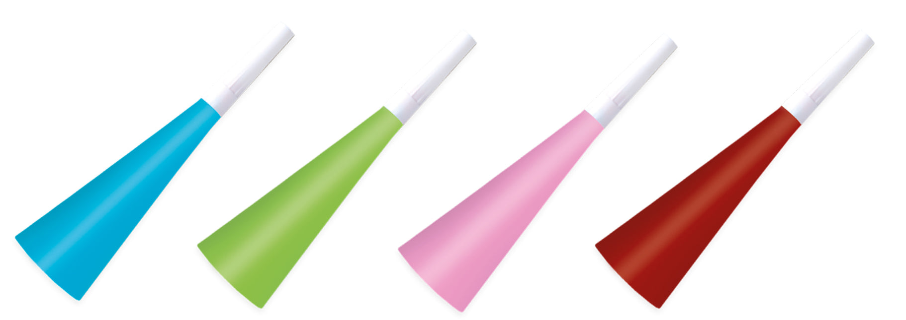 Party Essentials Corni Unicolore (Colori Assortiti) 4St