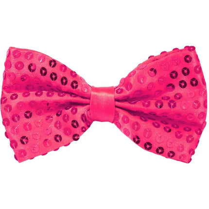 Fiocco rosa con glitter