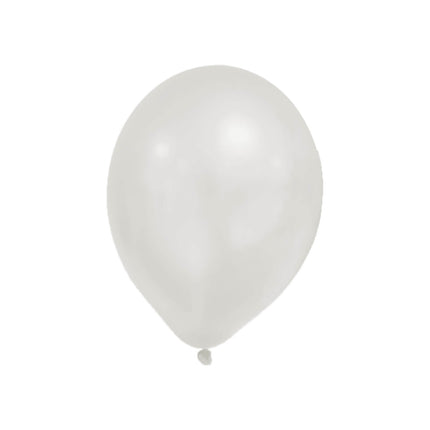 Palloncini per feste Metallic Pastel White 8pz