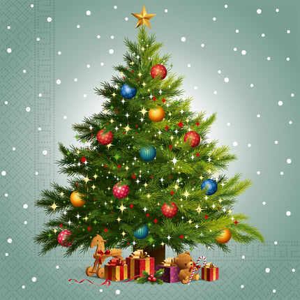 Tovaglioli di Natale Albero di Natale 33cm 20pz