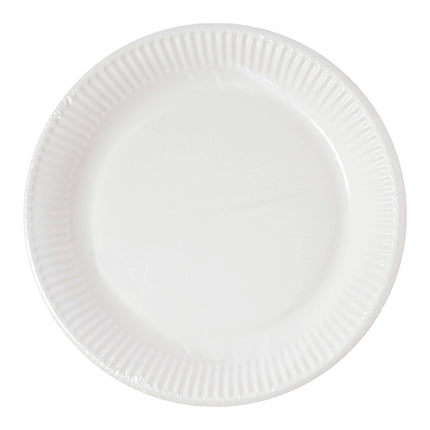 Prodotti di carta bianca Piatti di carta bianca 23Cm Casa e Industria Compostabili Certificati 10St
